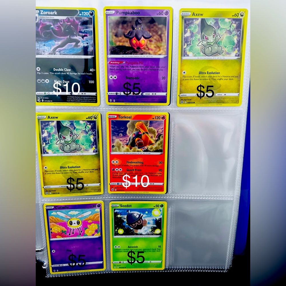 Pokémon trade cards